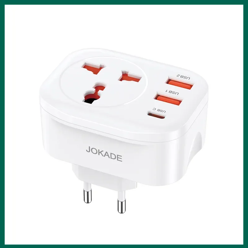Imagem 3 de 5 do produto Adaptador Tomada Universal Carregador 2 Usb A 1 Usb-c 12w