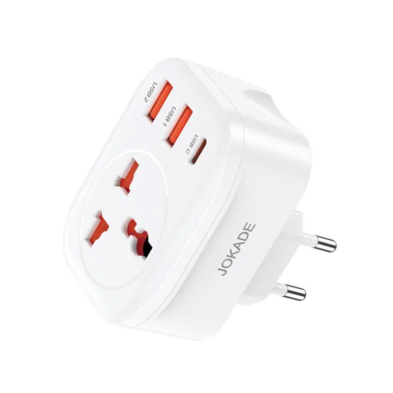 Imagem 4 de 5 do produto Adaptador Tomada Universal Carregador 2 Usb A 1 Usb-c 12w