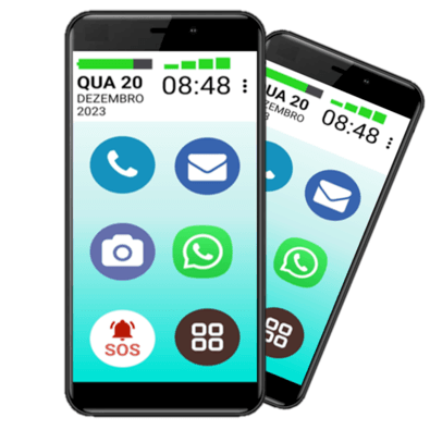 Vovô&vovófone 3g 32gb Tela 5 1gb Ram Faz Ligação De Video Cor:preto