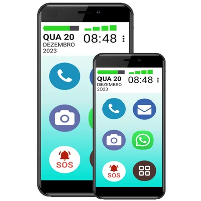 Smartphone Para Idosos 32gb Conectividade Em Suas Mãos Cor:preto