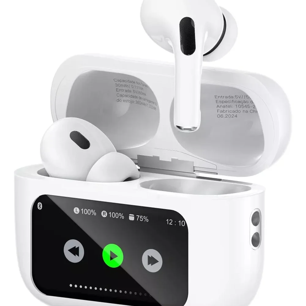 Fone De Ouvido Bluetooth Sem Fio Tws Visor Tela Touch Kaidi