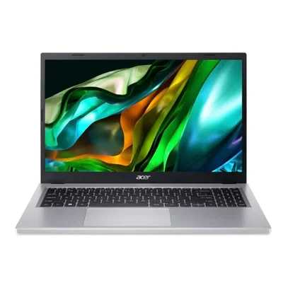 Notebook Acer Aspire 3 15.6” Intel Core I3 N305 8GB Ddr5 256gb SSD Debian - Prata