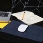 Mousepad Floater De Couro Couro50 30x21 Cor:marinho