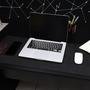 Deskpad Floater De Couro Couro50 90x30 Cor:preto