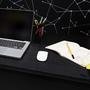 Deskpad Floater De Couro Couro50 90x30 Cor:preto