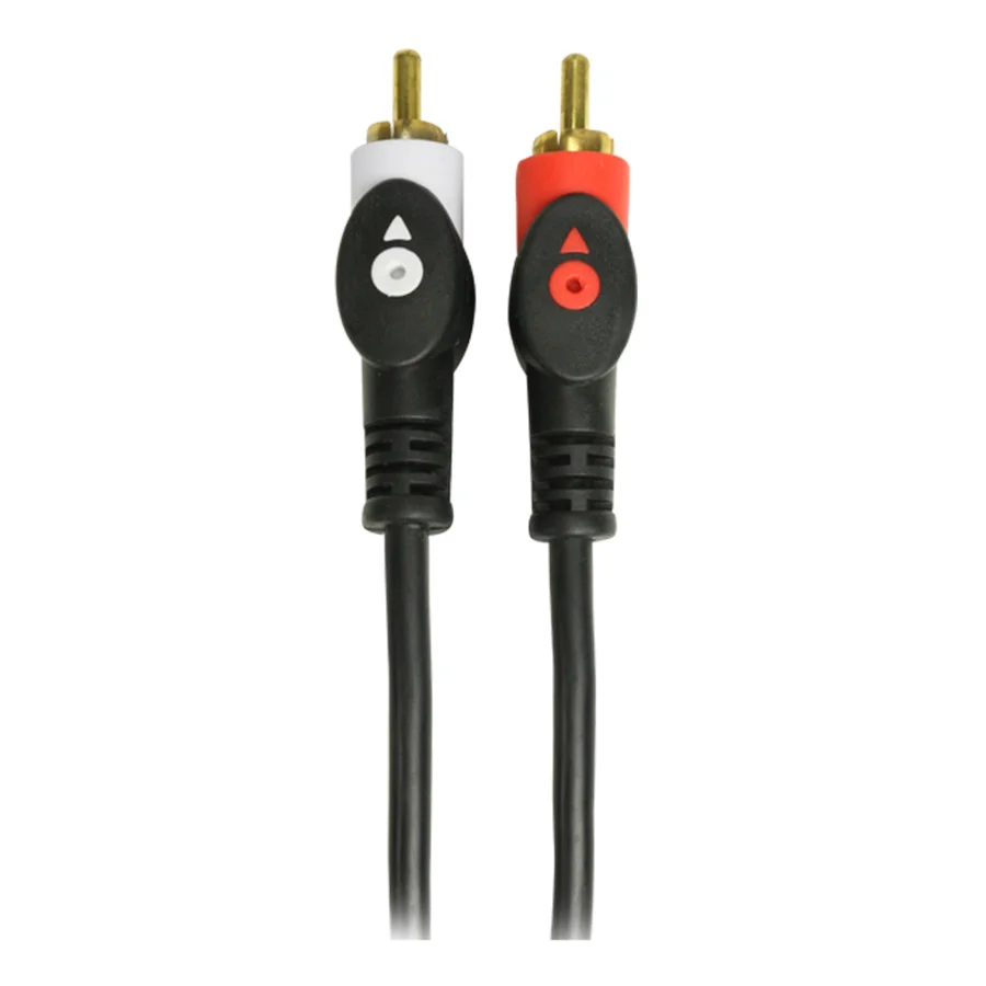 Imagem 3 de 3 do produto Cabo 2+2 Rca Áudio Vídeo 1,5 Metros Gold 24k Profissional