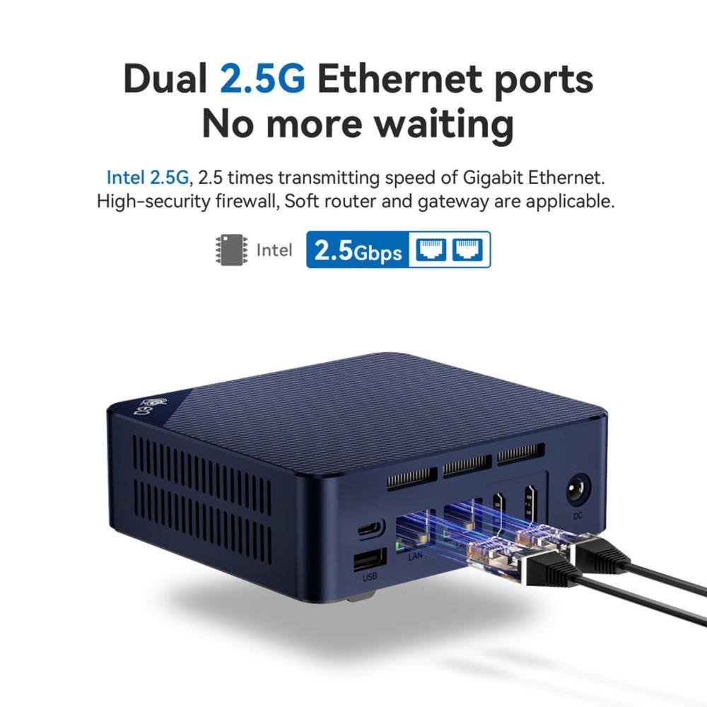 ミニPC Beelink EQ12 [MiniPC] 16GB 500GB Beelink Mini PC EQ12 com processador N100 (4C/4T), 16G DDR5
