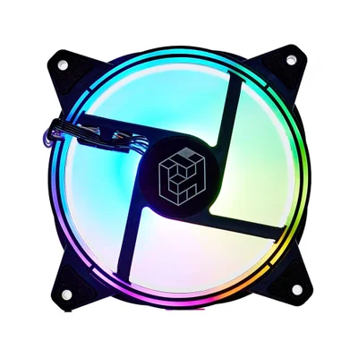 Cooler Fan Gamer Liketec Colorful ARGB Reverse, 120mm, Black - 2105