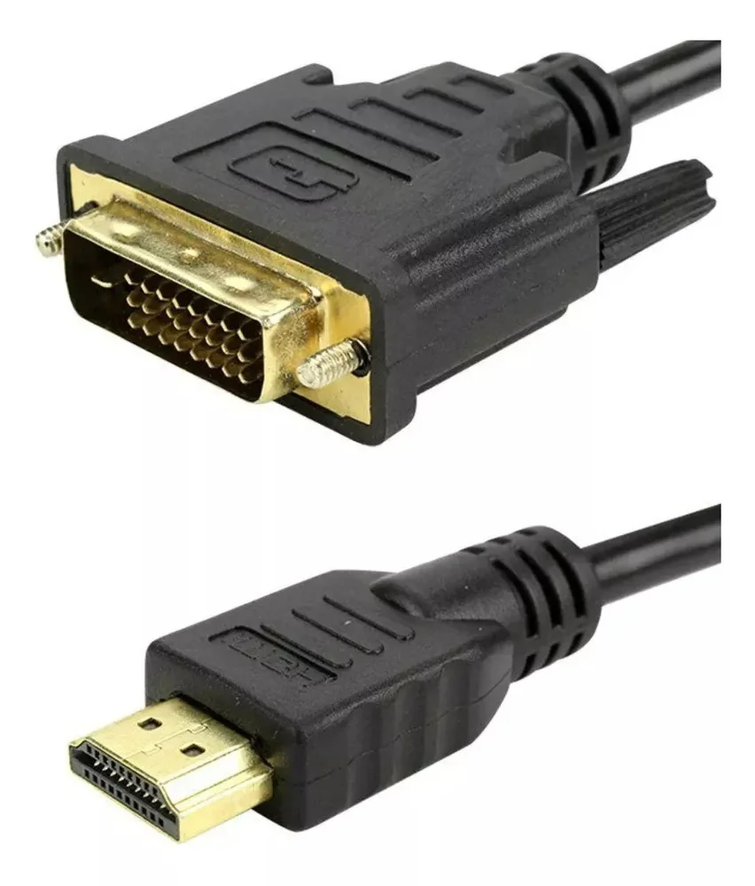 Imagem 2 de 4 do produto Cabo Dvi-d Para HDMI 1,8 Metros Bidirecional Full Hd 24+1