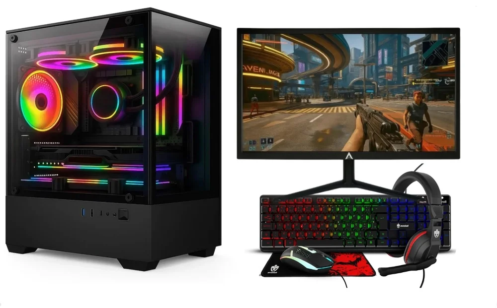 PC Gamer Balão.info Intel Core I5 3470, Geforce Gt 730 4gb, Memoria 16gb Ddr3, SSD 240GB, Monitor
