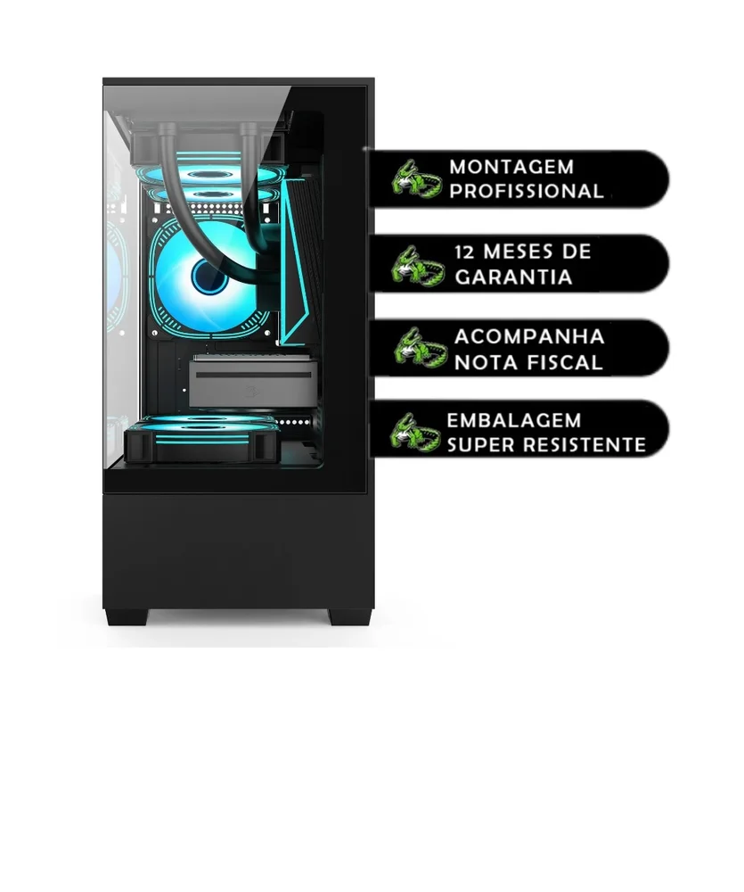 PC Gamer Alligator Shop Intel Core I5 3470, Geforce Gt 730 4gb, Memoria 16gb Ddr3, SSD 240GB, Monitor - view 5