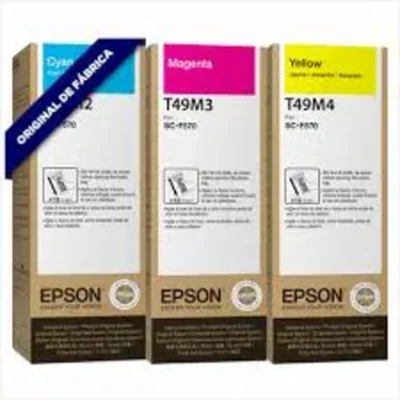 Tinta Sublimática Epson Refil T49m Kit 3 Cores F570 F170