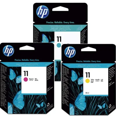 Cartucho de Tinta Hp 11 C4836a C4837a C4838a Cp1700 10ps 20ps K8503 Kit