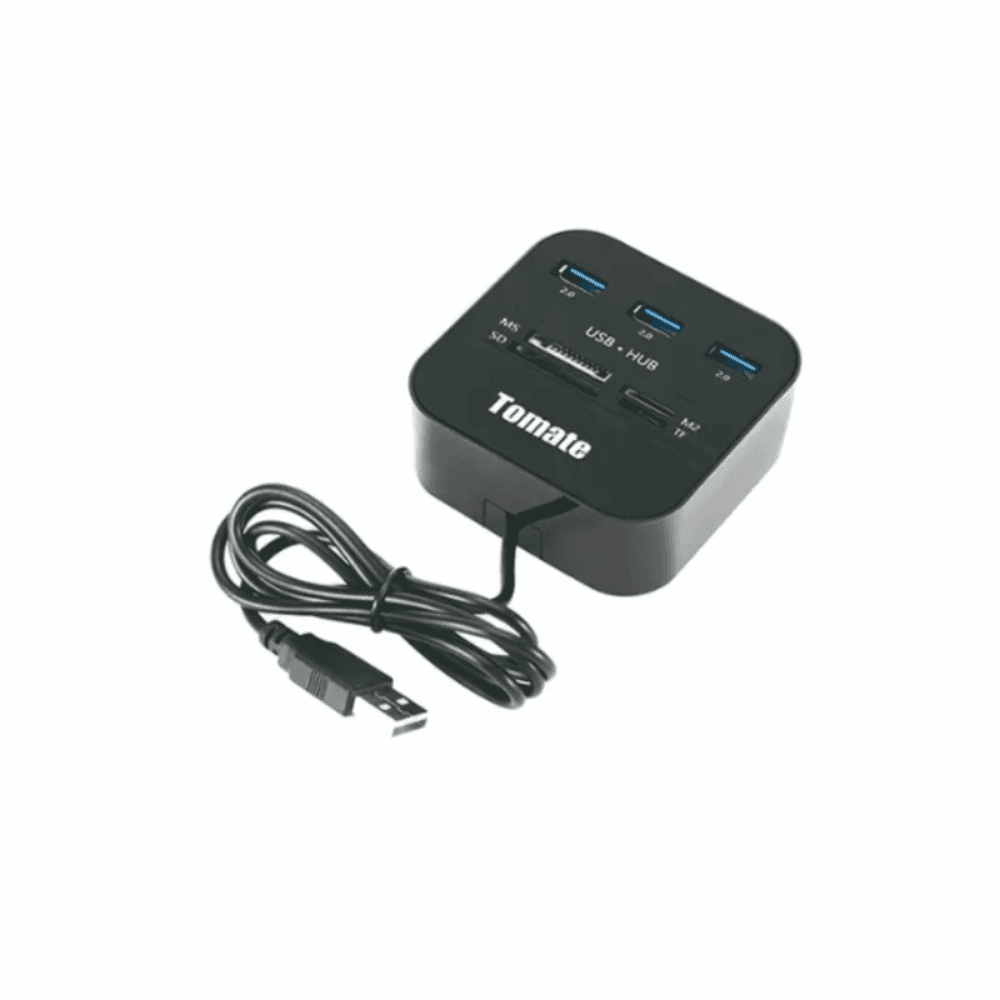 Imagem 2 de 3 do produto Hub Usb 2.0 Com Leitor De Cartão Mst-008 Tomate