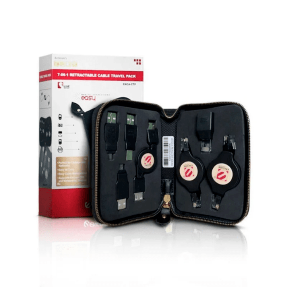 Imagem 3 de 3 do produto Kit Cabos Retráteis 7em1 Pack Conectividade Qualquer Lugar