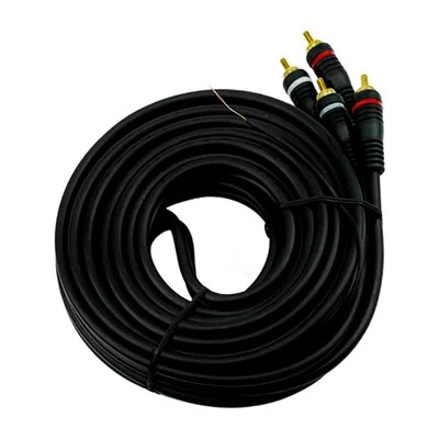 Cabo Rca 5 Metros 6mm Blindado Ouro Automotivo Profissional