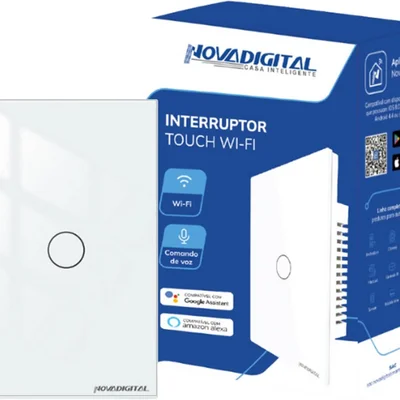 Interruptor Inteligente Touch Wifi 1 Botao Novadigital