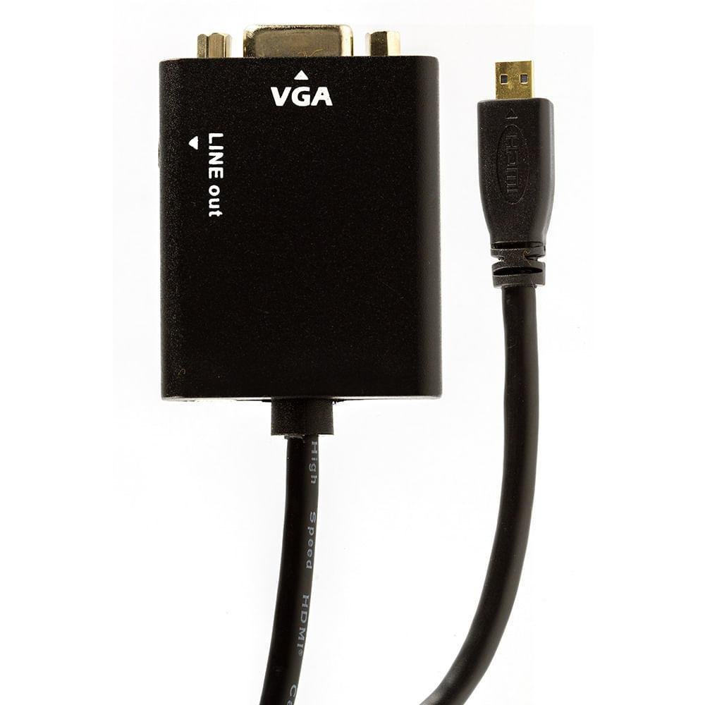 Imagem 3 de 3 do produto Cabo Adaptador Micro HDMI Para Vga - Cirilo Cabos