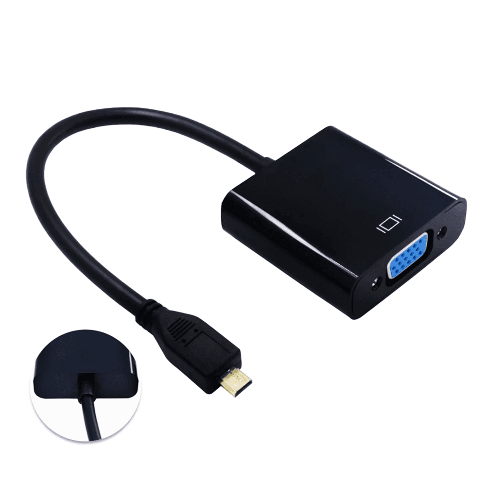 Imagem 3 de 5 do produto Cabo Micro HDMI Para Vga - Cirilo Cabos