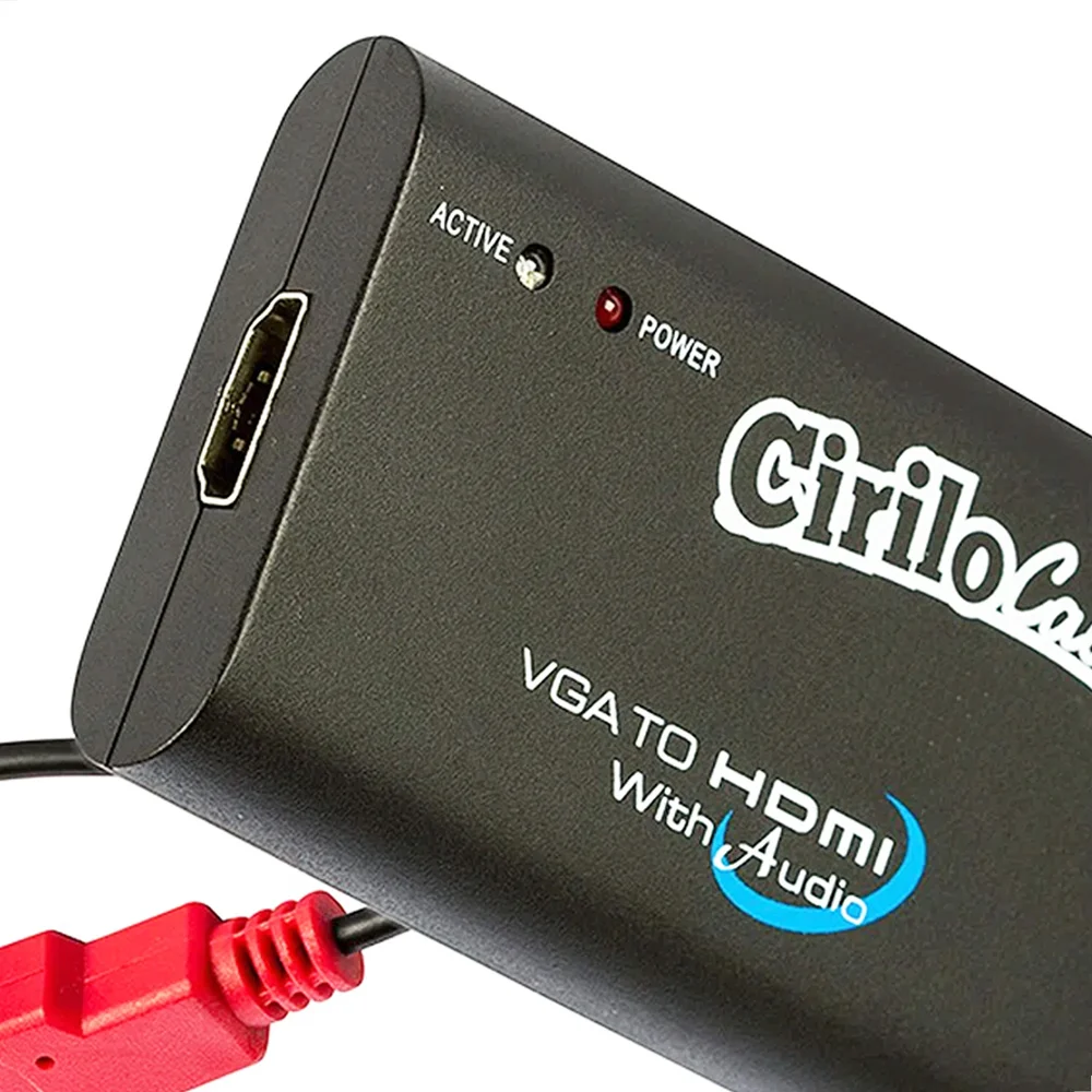 Imagem 4 de 5 do produto Cabo Conversor Vga Para HDMI Com Áudio Usb