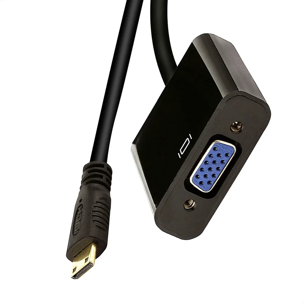 Imagem 2 de 5 do produto Conversor Adaptador Mini HDMI Para Vga