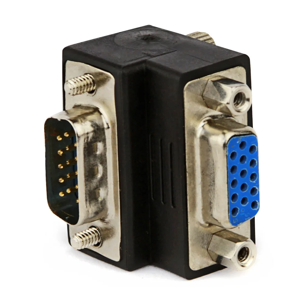 Imagem 2 de 3 do produto Adaptador Vga Macho Para Vga - Fêmea 90º Graus