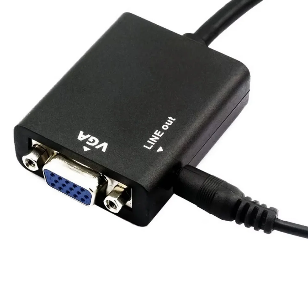 Imagem 2 de 4 do produto Adaptador HDMI Para Vga Com Saída De Áudio