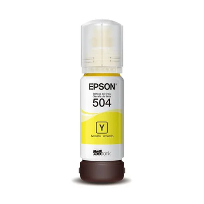 Garrafa/refil De Tinta Epson T504422-br Amarelo P/ L4150 L4160 L6171