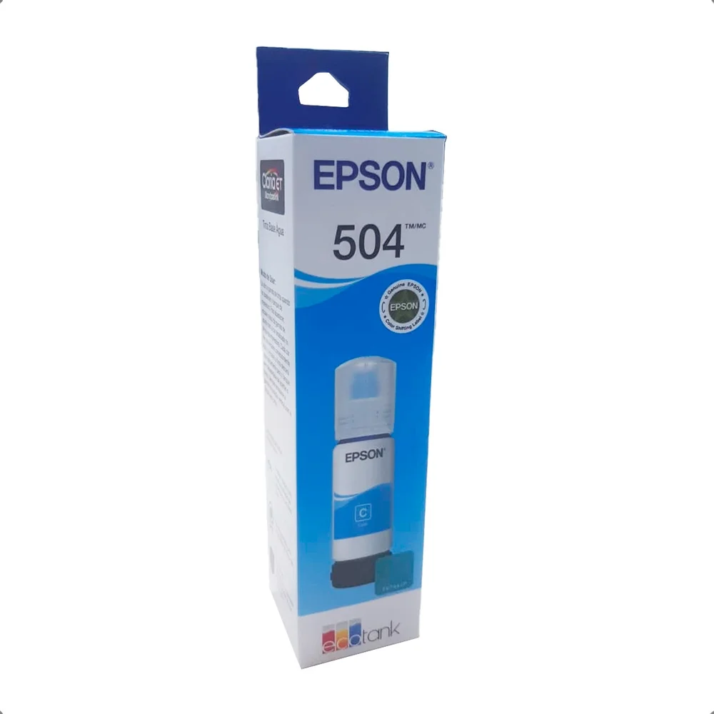 Imagem 3 de 5 do produto Refil De Tinta Epson Ciano T504222-br 127ml