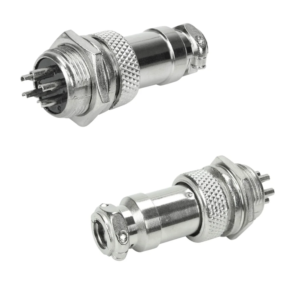 Imagem 2 de 5 do produto 5x Conjunto Plug Conector Mike Kit Macho E Fêmea 5 Pinos