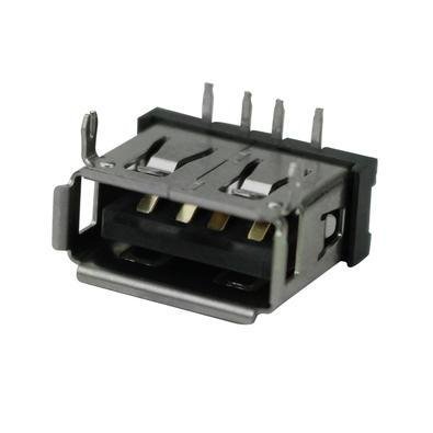 50x Peças Conector Usb Tipo A Fêmea 90° P/ PCi 4+2 Terminais