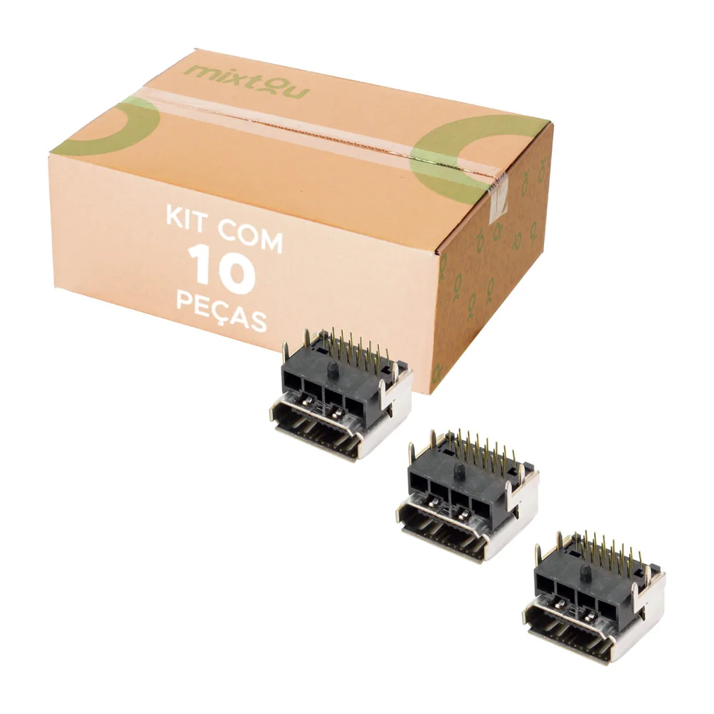 Imagem 2 de 3 do produto 10x Conector HDMI Solda Placas Diversas Compare A Foto