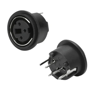 10x Conector Jack Fêmea Mini Din 3 Vias PCi - Alta Qualidade