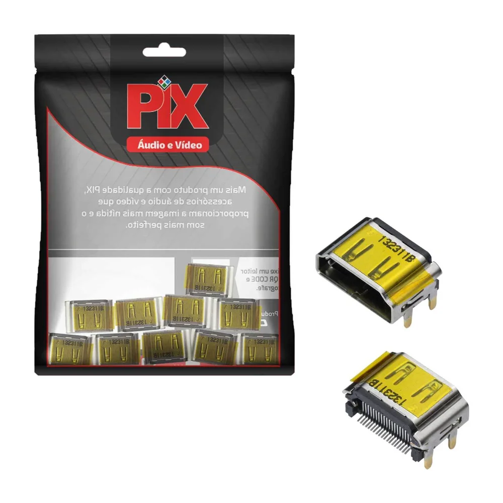 Imagem 4 de 4 do produto 10x Conector HDMI Solda Placas Diversas Compare A Foto
