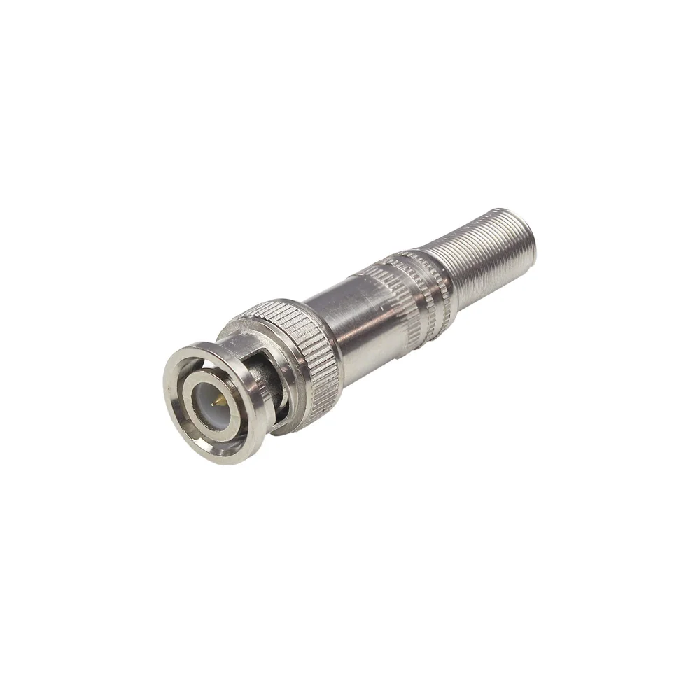 Imagem 3 de 3 do produto 10x Conector Bnc Mola Plug 6mm Cftv - 50 Ohms P/ Soldar