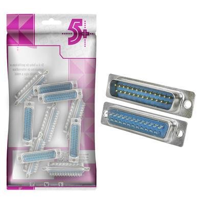 10x Conector Db25 Macho Solda Fio Serial Alta Qualidade