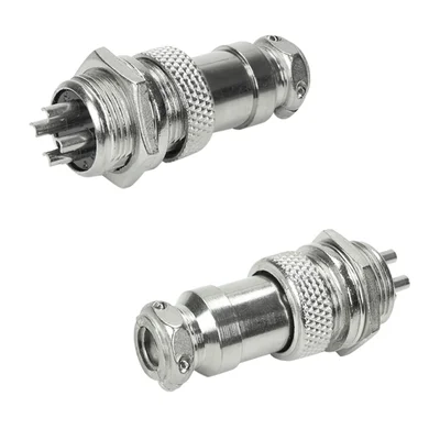 5x Conjunto Plug Conector Mike Kit Macho E Fêmea 4 Pinos