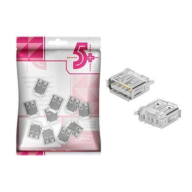 10x Conector Usb Painel PCi Deh Todos Modelos 10mm