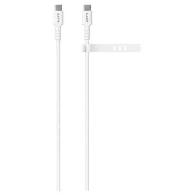 Cabo Links Reforçado Para Usb-c Em Silicone Branco - Laut - Ltlkcc - Na