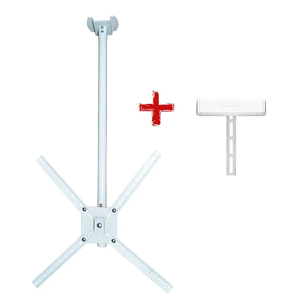 Imagem 2 de 2 do produto Suporte De Teto Para Tv De LED 10 A 55, Giro 360º - Branco
