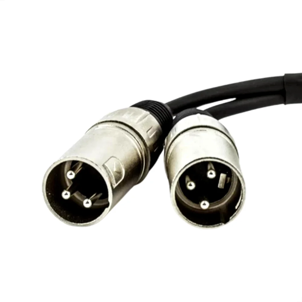 Imagem 2 de 5 do produto Cabo Adaptador P10 Mono Para 2 Xlr Macho - 3 Metros