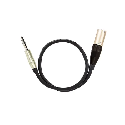 Cabo De Microfone P10 Estereo Para Xlr Macho, Amphenol - 50 Cm