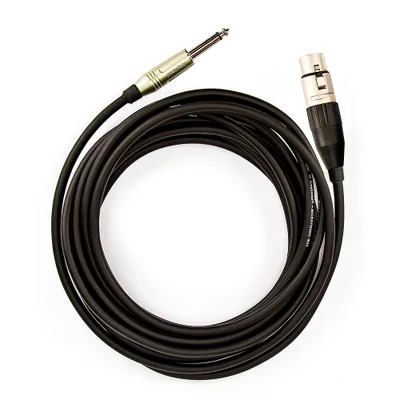 Cabo De Microfone P10 Mono Para Xlr Femea Amphenol - 10 Metros