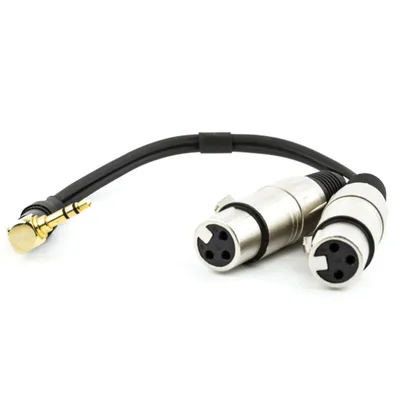 Cabo P2 90° Estereo Para 2 Xlr Femea - 10 Metros