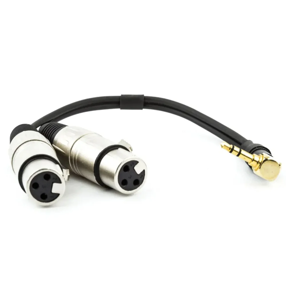 Imagem 2 de 2 do produto Cabo P2 90° Estereo Para 2 Xlr Femea - 1,5 Metro