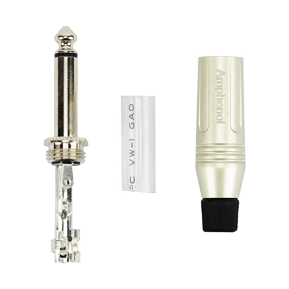 Imagem 2 de 5 do produto Cabo De Microfone P10 Mono Para Xlr Macho Amphenol - 1 Metro