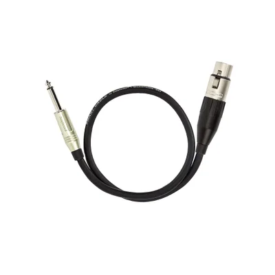 Cabo De Microfone P10 Mono Para Xlr Femea Amphenol - 50 Cm