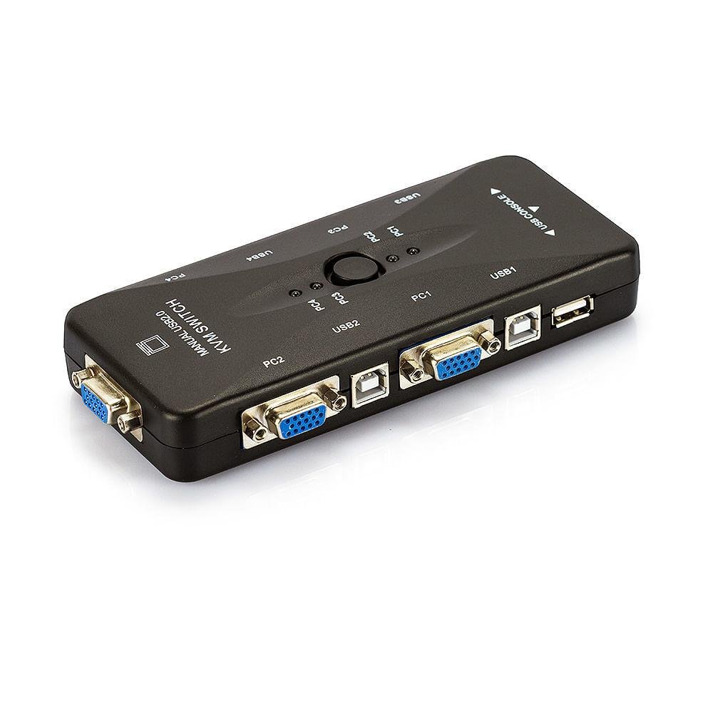 Imagem 2 de 4 do produto Switch Kvm Usb 4 Portas Vga - Kvm41ua - Usb 2.0