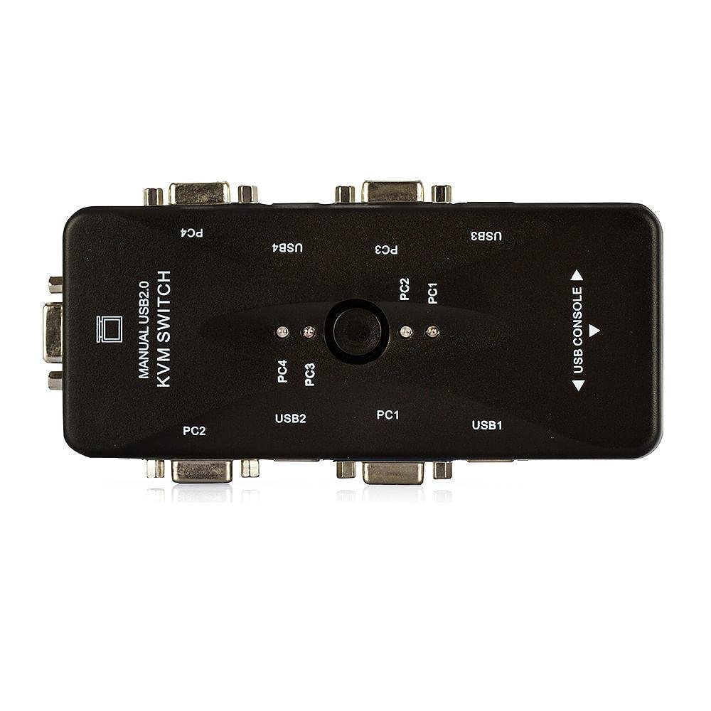 Imagem 3 de 4 do produto Switch Kvm Usb 4 Portas Vga - Kvm41ua - Usb 2.0
