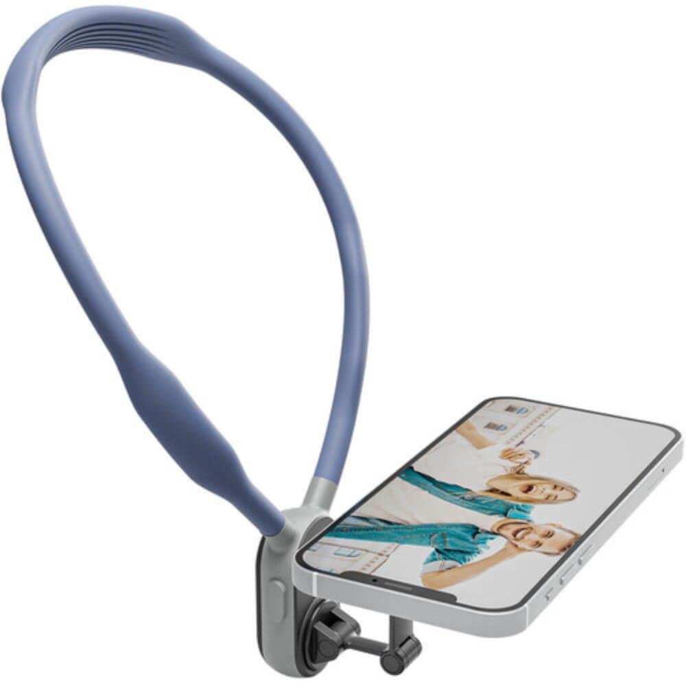 Alça De Pescoço Com Suporte Magnético Para Celular - Telesin Cor Azul Alça De Pescoço Com Suporte Magnético Para Celular - Telesin Cor Azul